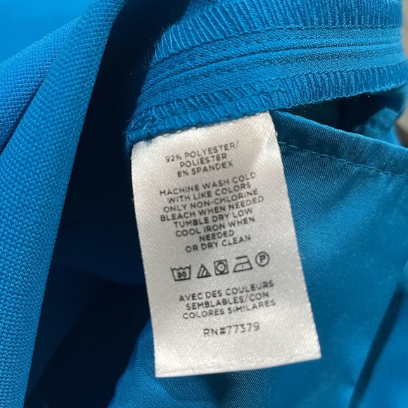 Ann Taylor The Darted Wide Leg Dress Pants in Blue Women's Size 2. NWT - Picture 5 of 6